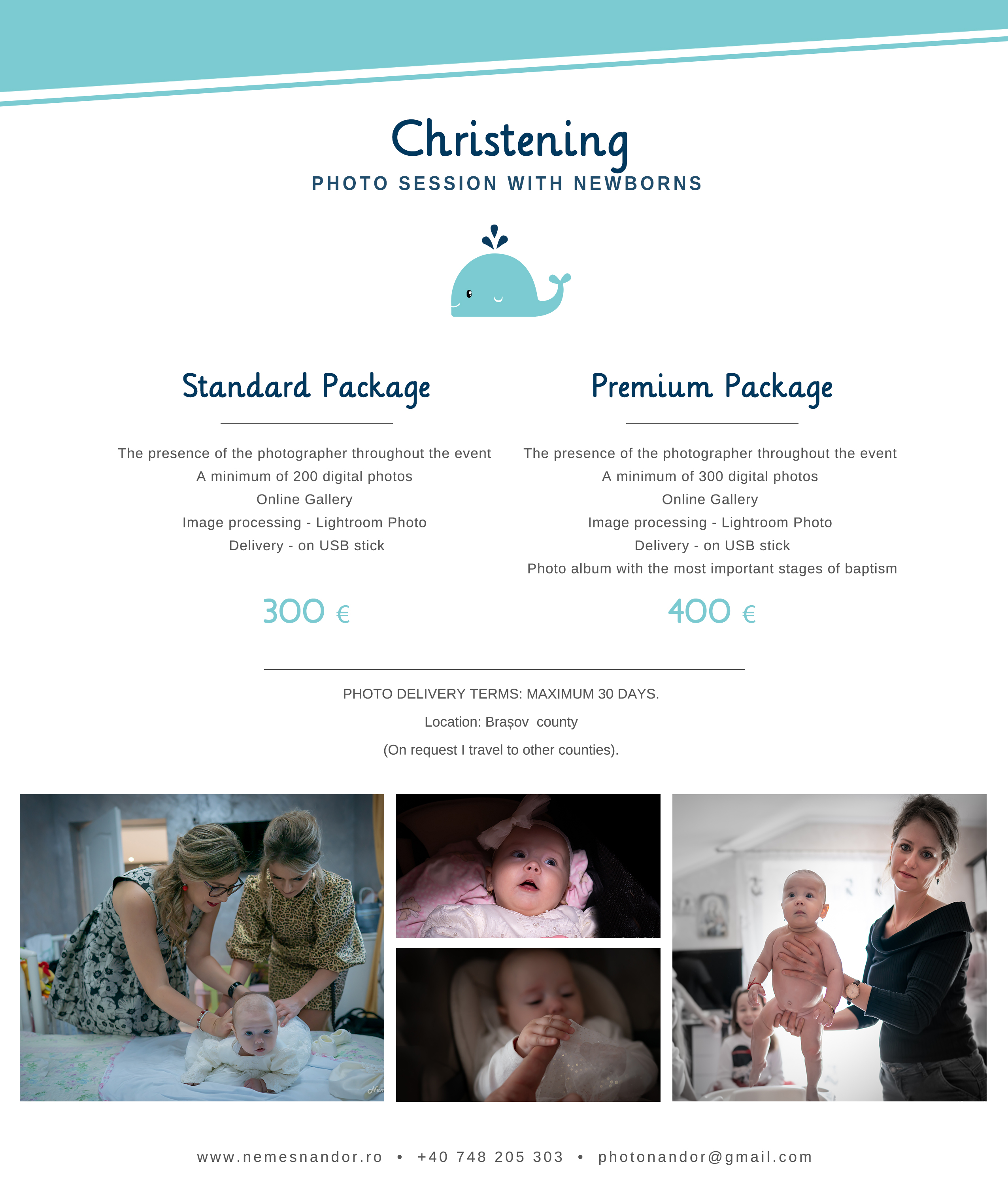 Photo package christaning baby photographer